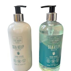 Scottish Fine Soaps Sea Kelp Hand Wash & Hand Lotion Set | 16.9 oz Each Scotland
